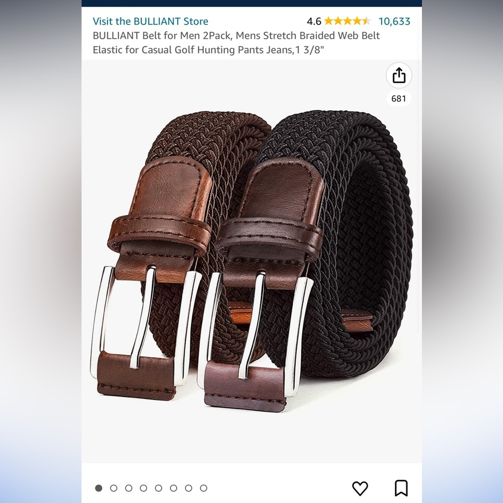 Mens Belts STILL IN BOX